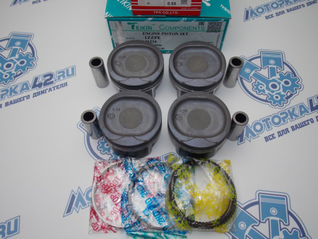Поршни + кольца к-кт 4шт ремонт +0,50 TOYOTA 1ZZ-FE
