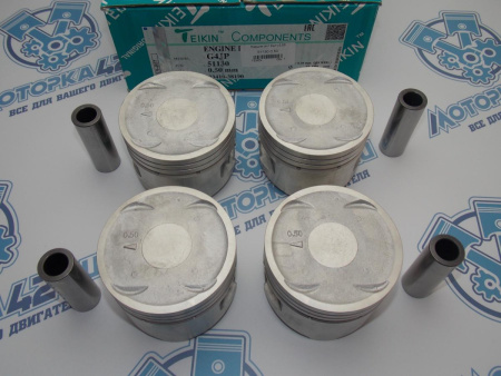 Поршни TEIKIN к-кт 4шт ремонт +0,50 HYUNDAI G4JP