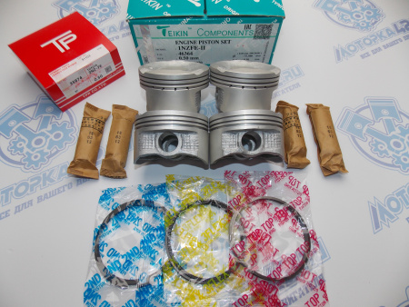 Поршни + кольца 4шт ремонт +0,50 TOYOTA 1NZ-FE II '99-'ON