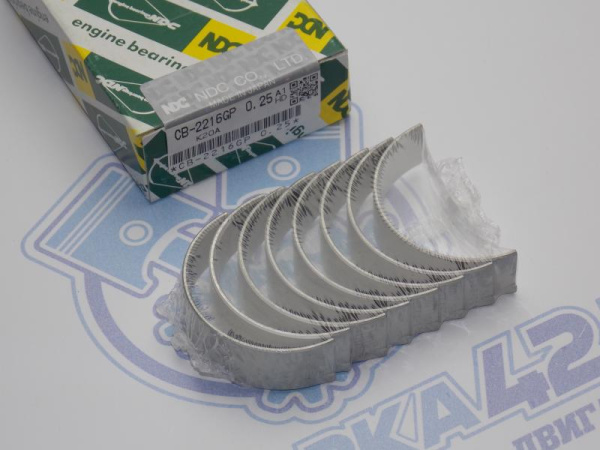 Вкладыши шатунные NDC ремонт +0,25 HONDA K20A, K24A '00-