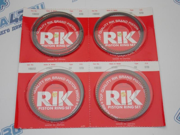 Кольца поршневые RIK стандарт HONDA F18B, F20B, F22B