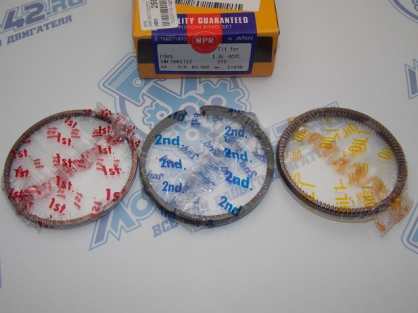 Кольца NPR к-кт 4шт стандарт FORD 1.6 8v Rocam