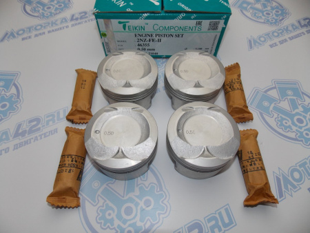 Поршни TEIKIN к-кт 4шт ремонт +0,50 TOYOTA 2NZ-FE II