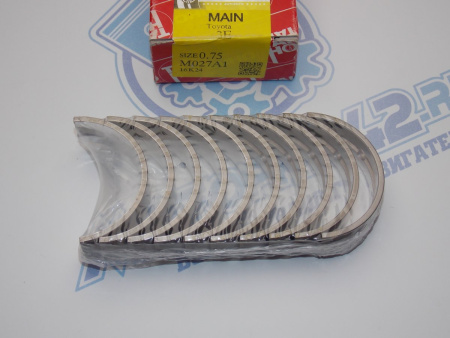 Вкладыши коренные TAIHO ремонт +0,75 TOYOTA 3E, 5E-FE