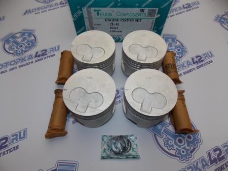 Поршни TEIKIN к-кт 4шт ремонт +1,00 TOYOTA 2L