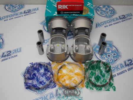 Поршни + кольца 4шт ремонт +0,50 NISSAN QG18DE