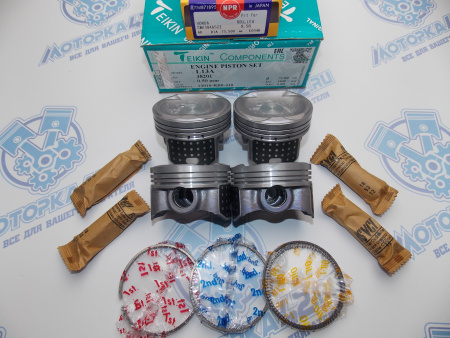 Поршни + кольца к-кт 4шт ремонт +0,50 HONDA L13A