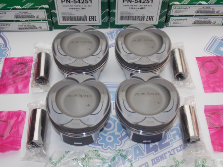 Поршни + кольца 4шт ремонт +0,50 FORD 1.5 EcoBoost