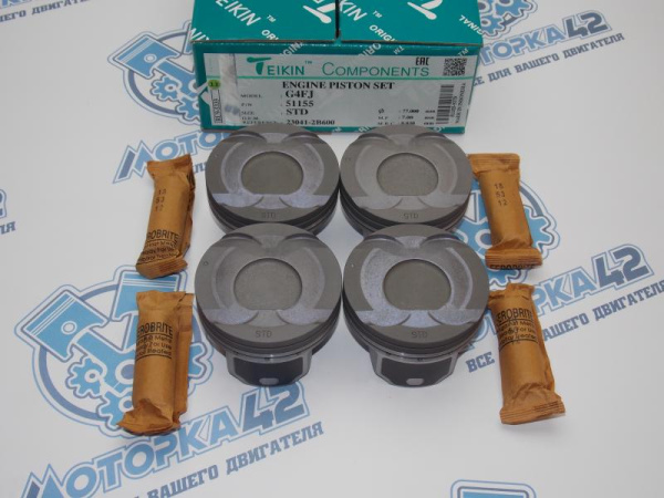 Поршни TEIKIN к-кт 4шт стандарт HYUNDAI G4FJ -'15, G4FD