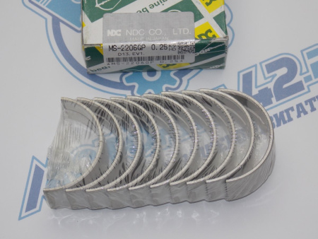 Вкладыши коренные NDC ремонт +0,25 HONDA D15A, D15B, D13A