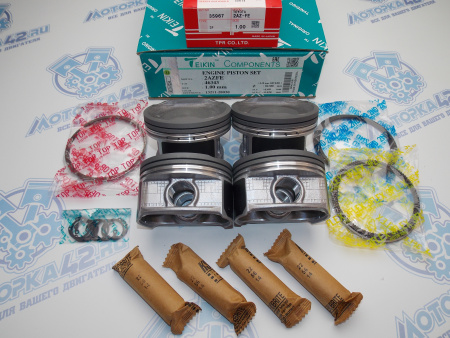 Поршни и кольца 4шт ремонт +1,00 TOYOTA 2AZ-FE '01-