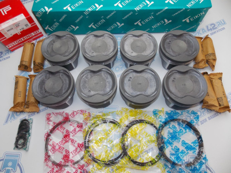 Поршни + кольца к-кт 8шт ремонт +0,50 TOYOTA 2UZ-FE II