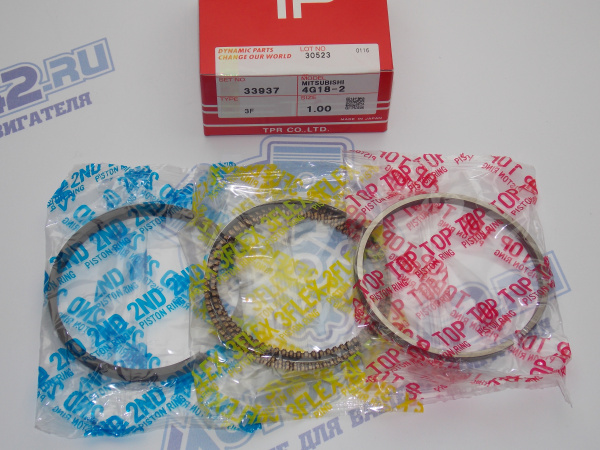 Поршни + кольца 4шт ремонт +1,00 4G18 LANCER 9