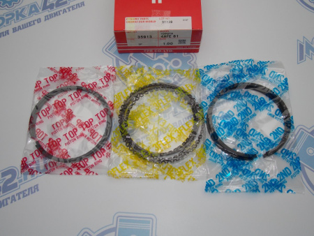 Поршни + кольца к-кт 4шт ремонт +1,00 TOYOTA 4A-FE II