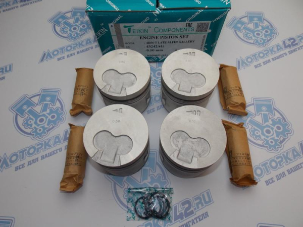 Поршни TEIKIN к-кт 4шт ремонт +0,50 MMC 4D56T, D4BH
