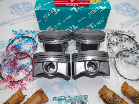 Поршни + кольца 4шт ремонт +0,50 TOYOTA 2ZR-FAE
