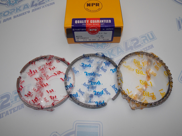 Поршни + кольца к-кт 4шт ремонт +0,50 MAZDA LFX, L3V, LFD '02-
