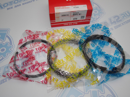 Поршни + кольца 4шт стандарт TOYOTA 4A-FE II