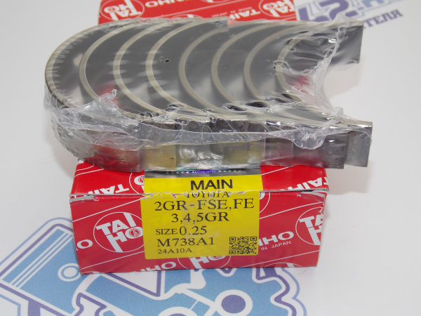 Вкладыши коренные TAIHO ремонт +0,25 TOYOTA 2GR-FE