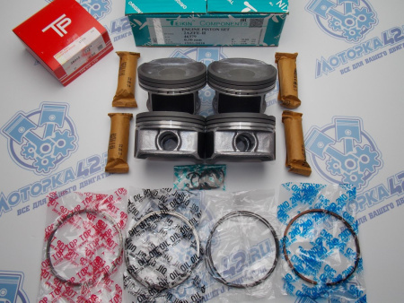 Поршни + кольца к-кт 4шт ремонт +0,50 TOYOTA 2AZ-FE II