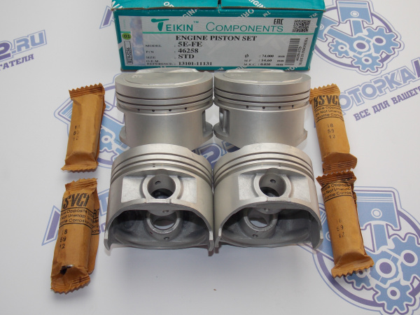 Поршни TEIKIN к-кт 4шт стандарт TOYOTA 5E-FE