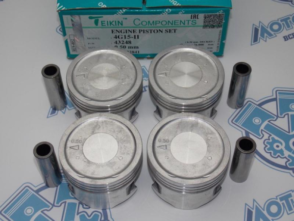 Поршни TEIKIN к-кт 4шт ремонт +0,50 MMC 4G15-II