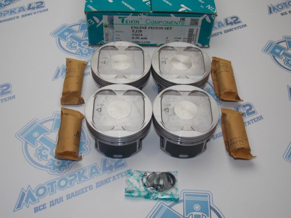 Поршни TEIKIN к-кт 4шт ремонт +0,50 SUBARU EJ20 95-'98
