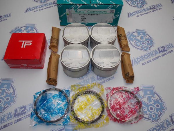 Поршни + кольца 4шт стандарт EDZ Chrysler 2.4L