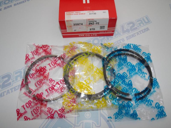 Кольца поршневые TPR стандарт TOYOTA 1NZ-FE, 2NZ-FE
