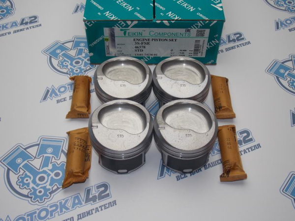 Поршни TEIKIN к-кт 4шт стандарт TOYOTA 3S-FSE