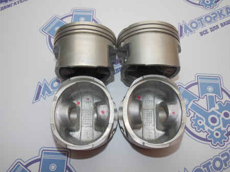 Поршни + кольца 4шт ремонт +1,00 HYUNDAI G4GC, G4JP