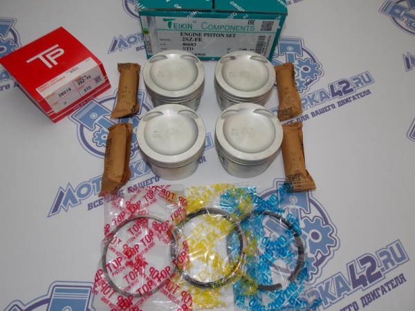 Поршни + кольца к-кт 4шт стандарт TOYOTA 2SZ-FE
