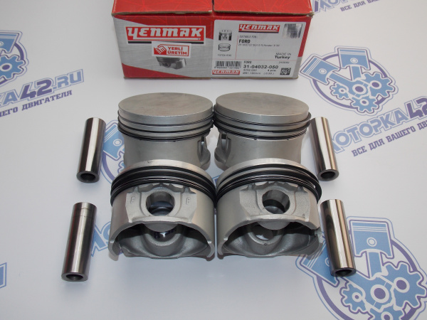 Поршни + кольца  4шт ремонт +0,50 FORD RDA, RKA MONDEO 1.8