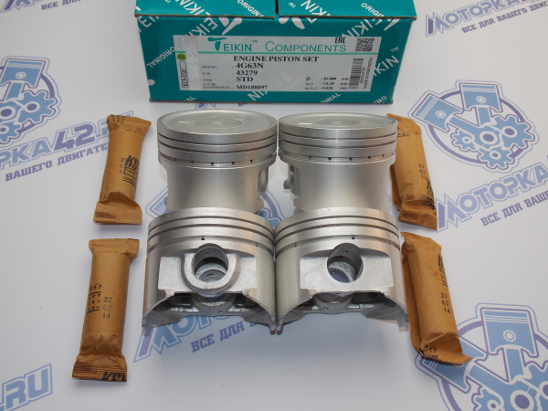 Поршни TEIKIN к-кт 4шт стандарт MMC 4G63 NEW