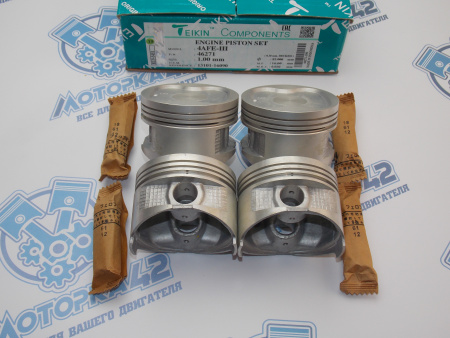 Поршни TEIKIN к-кт 4шт ремонт +1,00 TOYOTA 4A-F