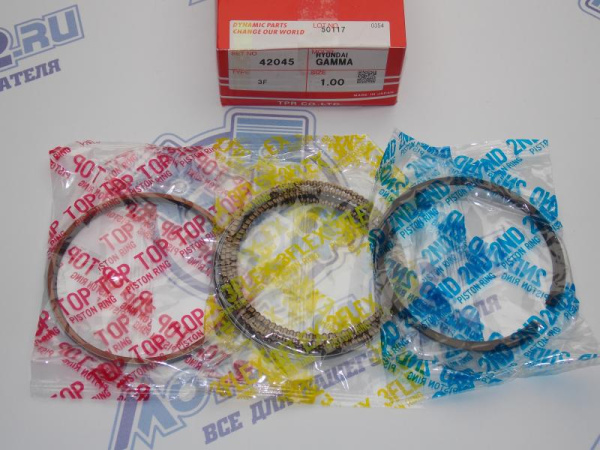 Кольца поршневые TPR ремонт +1,00 HYUNDAI G4F*