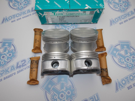 Поршни TEIKIN к-кт 4шт ремонт +1,00 TOYOTA 4A-FE II