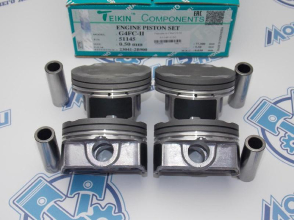 Поршни TEIKIN к-кт 4шт ремонт +0,50 HYUNDAI G4FC '17-