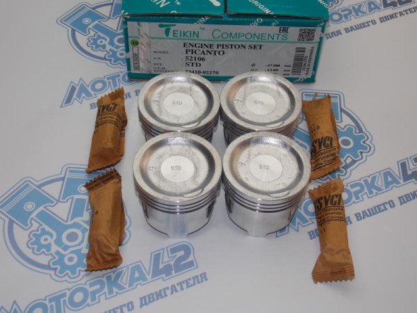 Поршни TEIKIN к-кт 4шт стандарт STD HYUNDAI G4HG