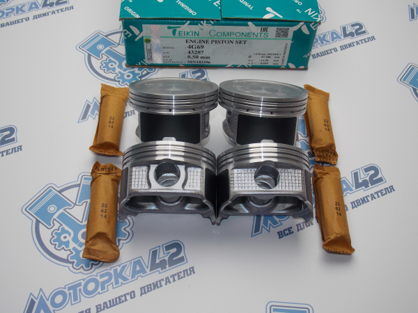 Поршни TEIKIN к-кт 4шт ремонт +0,50 MMC 4G69 (MIVEC)