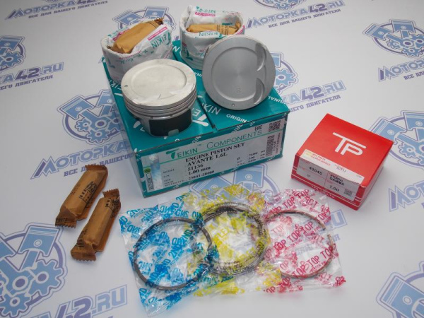 Поршни + кольца 4шт ремонт +1,00 HYUNDAI G4FC