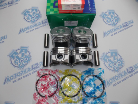 Поршни + кольца к-кт 4шт ремонт +0,50 HYUNDAI G4JP