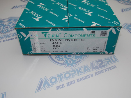 Поршни TEIKIN к-кт 4шт стандарт TOYOTA 4A-FE II