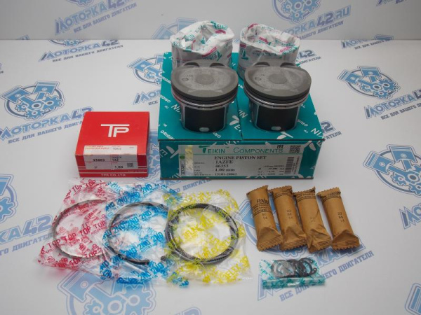 Поршни + кольца к-кт 4шт ремонт +1,00 TOYOTA 1AZ-FE