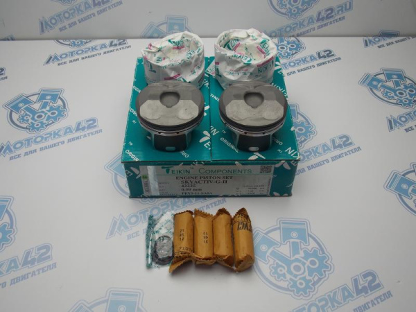 Поршни TEIKIN к-кт 4шт ремонт +0,50 PE-VPS 2.0L Mazda Skyactiv-G II