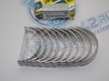 Вкладыши коренные NDC ремонт +0,25 Hyundai / Kia G4GF