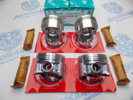 Поршни + кольца 4шт ремонт +0,50 HONDA D15B, D16Y8