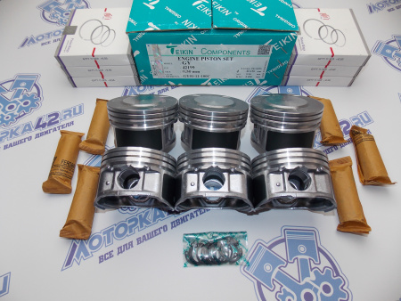 Поршни + кольца к-кт 6шт ремонт +0,50 MAZDA GY-DE