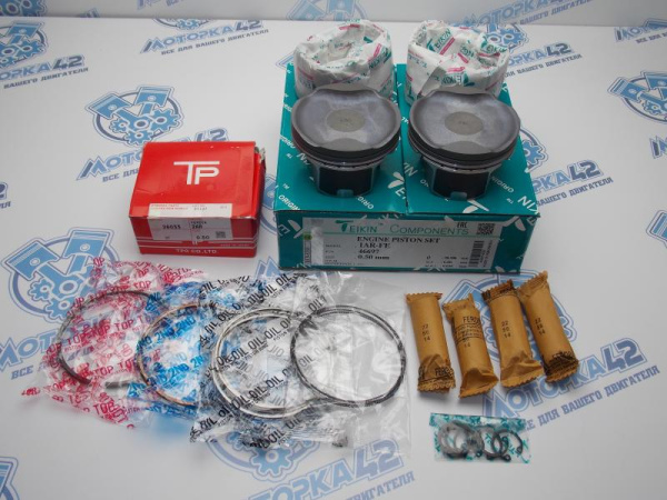 Поршни + кольца к-кт 4шт ремонт +0,50 TOYOTA 1AR-FE