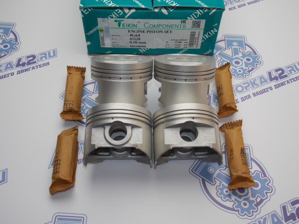 Поршни TEIKIN к-кт 4шт ремонт +0,50 MMC 4G64 93-'
